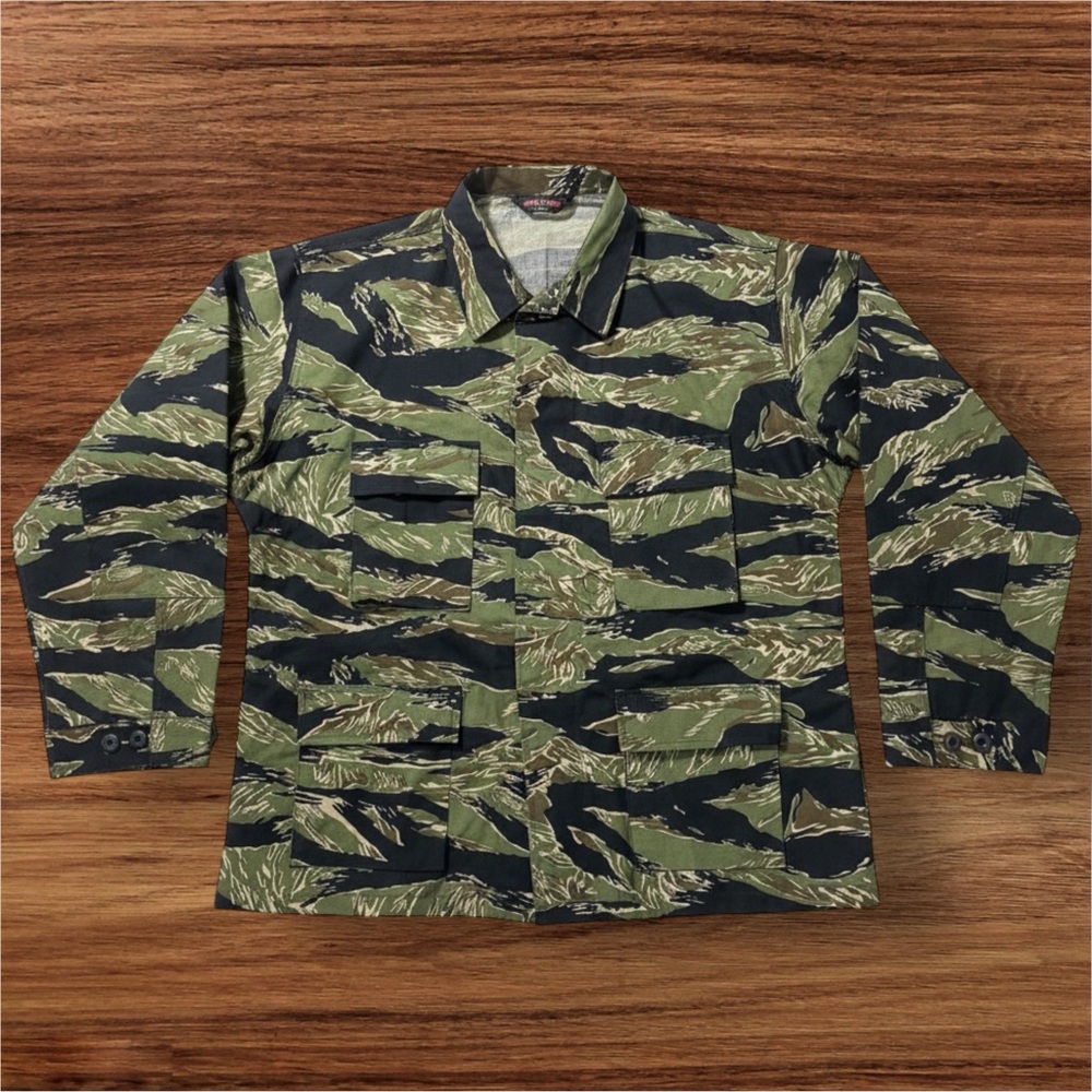 Men's Tiger Stripe Original Camo Field Jacket - Olive/Black